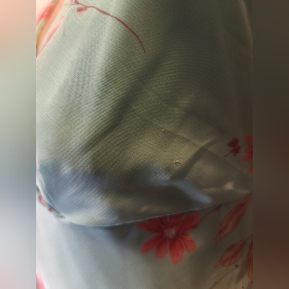 Vintage California Concepts Mini Baby Blue Chiffon Dress - Picture 6 of 12